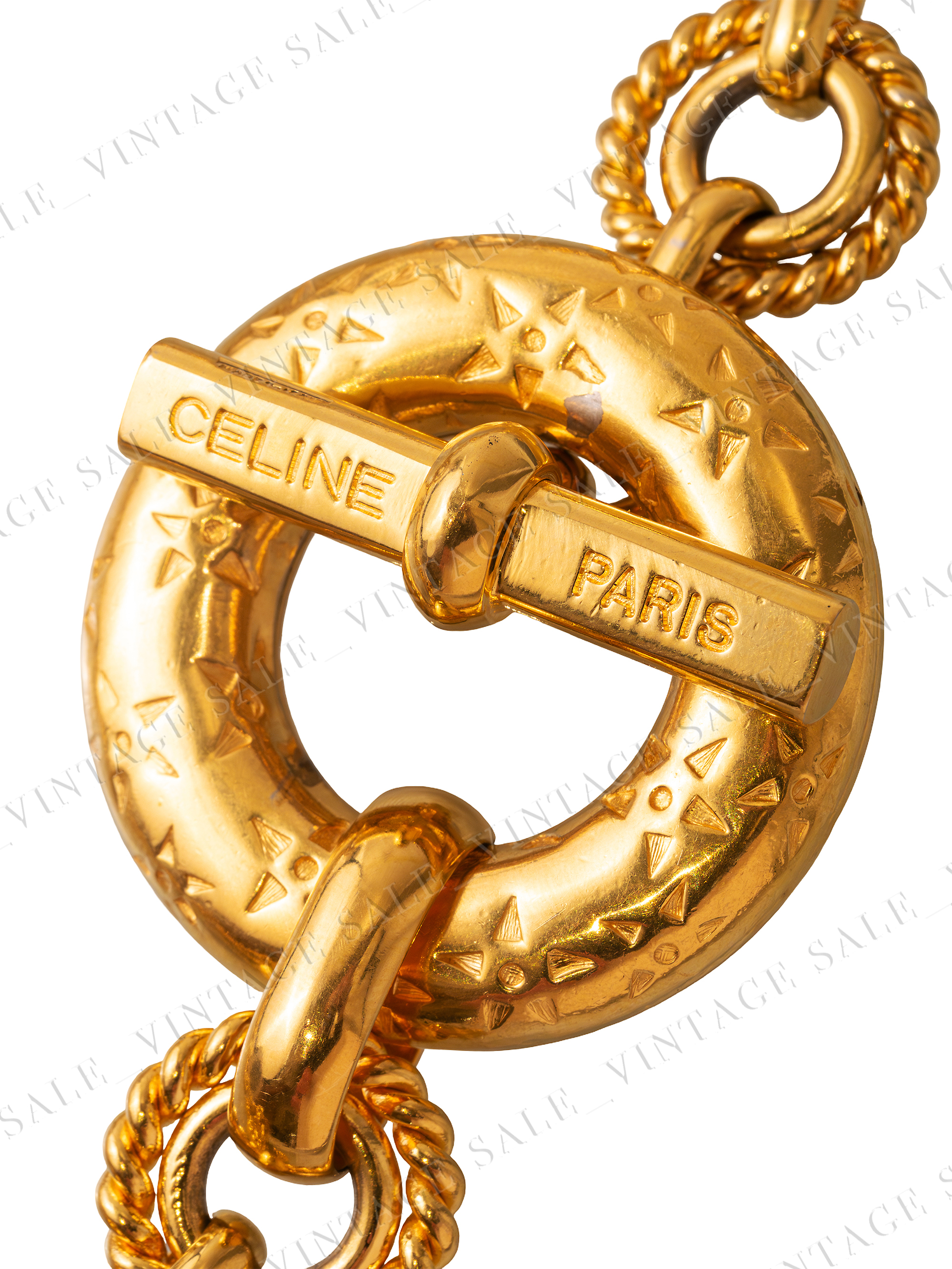 Celine колье двойные кольца