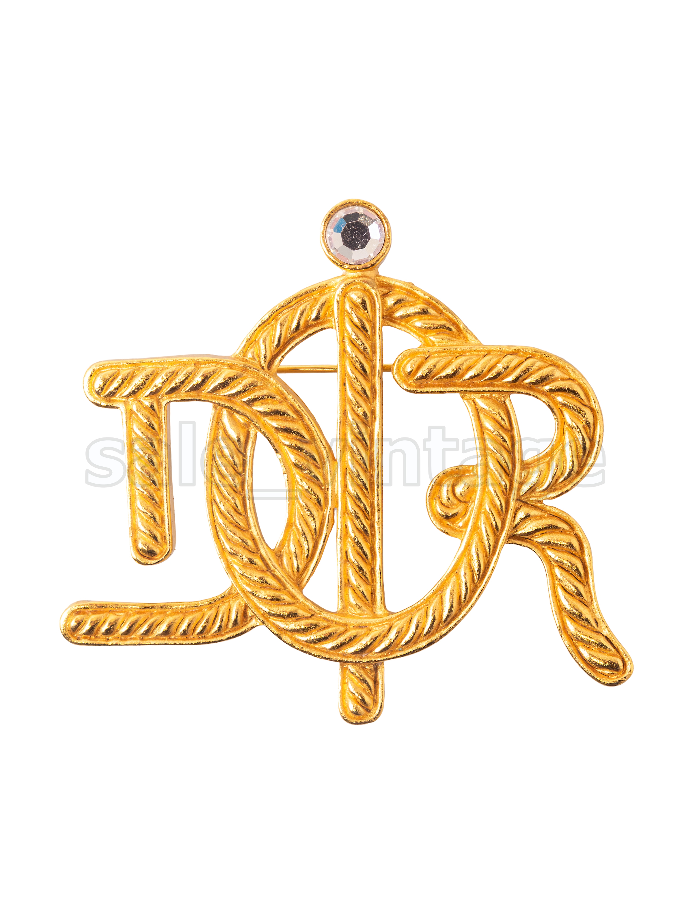 Dior брошь лого
